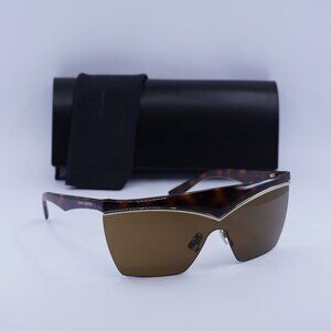Final Price! Saint Laurent SL614 MASK 002 Havana/Gold/Brown Sunglasses